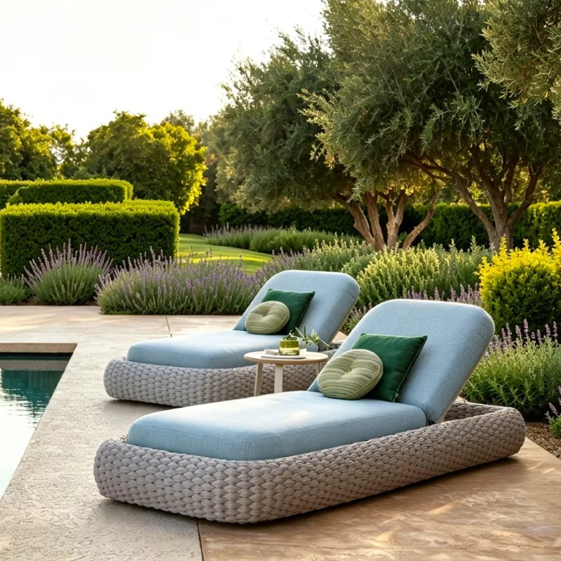 Outdoor Furniture Quick Dry - Op maat gemaakte ligstoel van handgeweven