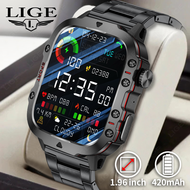 Outdoor Rug Waterproof - 2026 Robuuste Militaire Fitness Smart Horloge