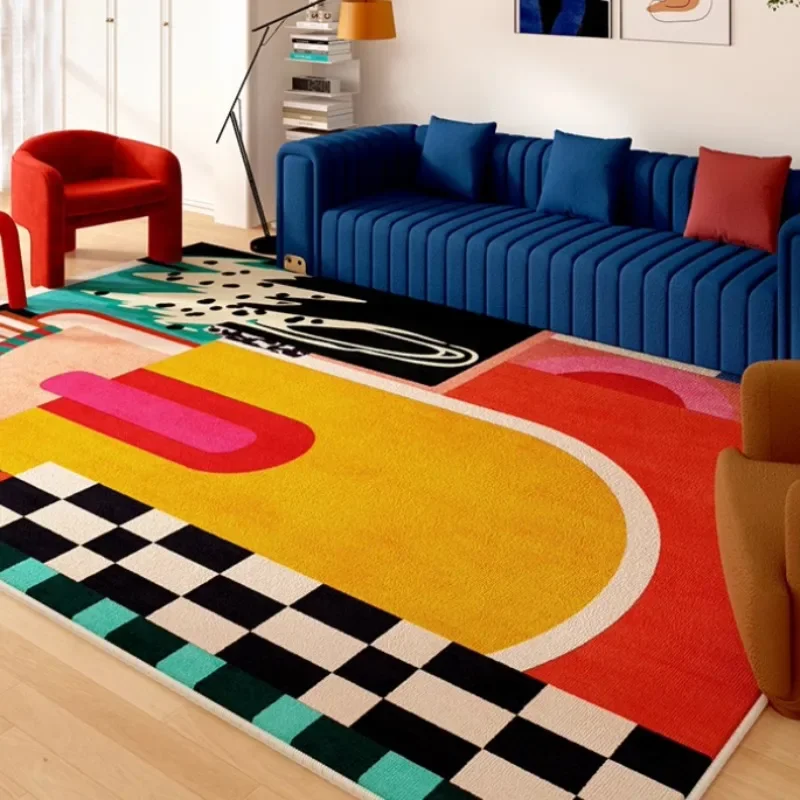 Outdoor Furniture Cafe - Woonkamertapijt Kunst Onregelmatige kleur Abstract Huis