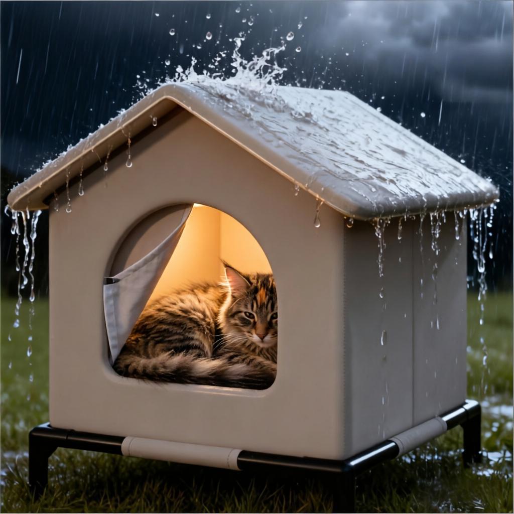 Outdoor Rug Waterproof - Huisjes voor zwerfkatten met matras, waterdicht,