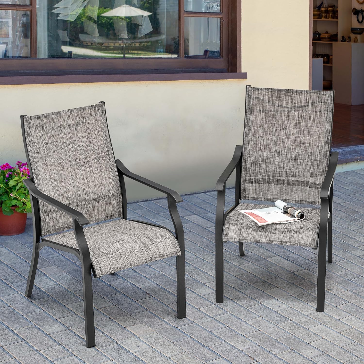 Outdoor Furniture Quick Dry - Buitenstoel 2 stuks, textiel en aluminium