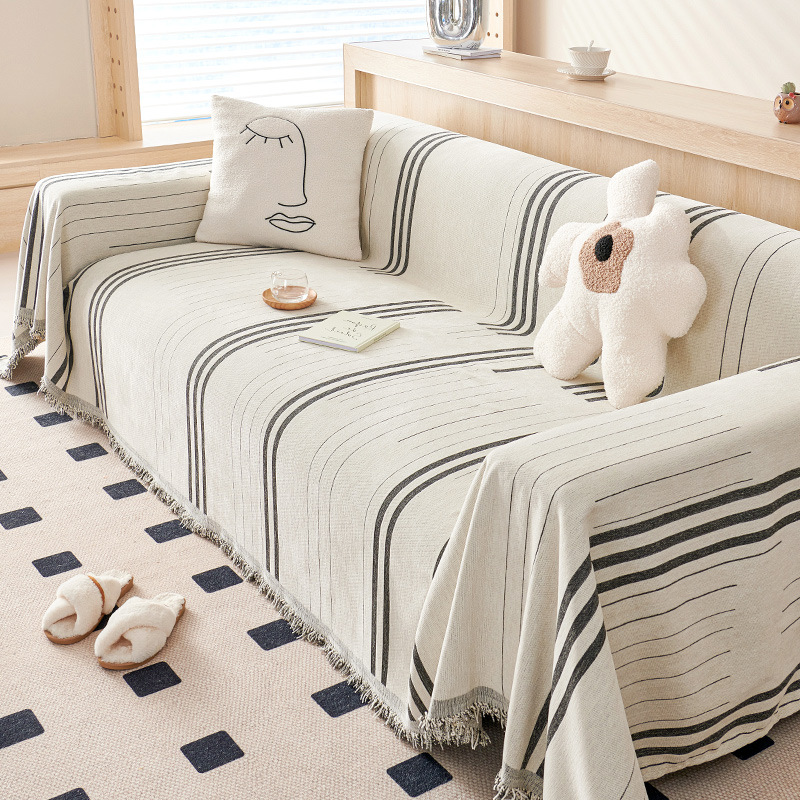 Noordse stijl chenille bankhoe - Outdoor Furniture One Piece recensie en prijs