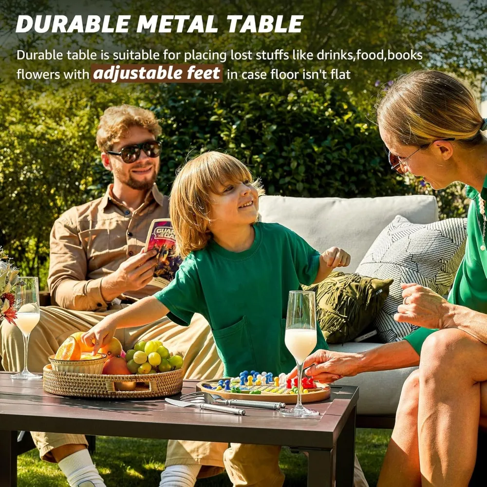 Vierdelige terrasset, metalen  - Outdoor Furniture One Piece recensie en prijs