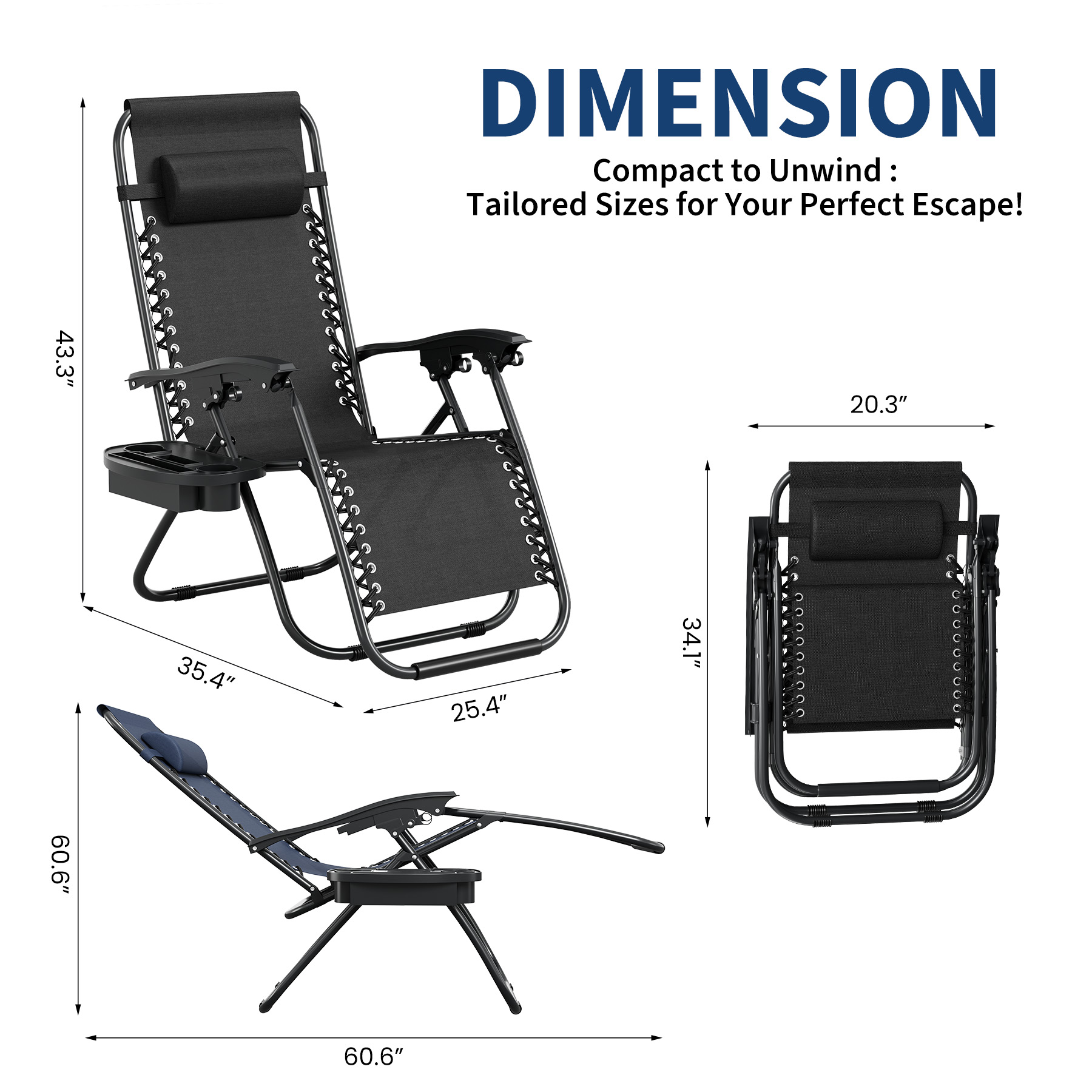 Zero Weighted Patio Lounge lig - Outdoor Furniture Quick Dry recensie en prijs