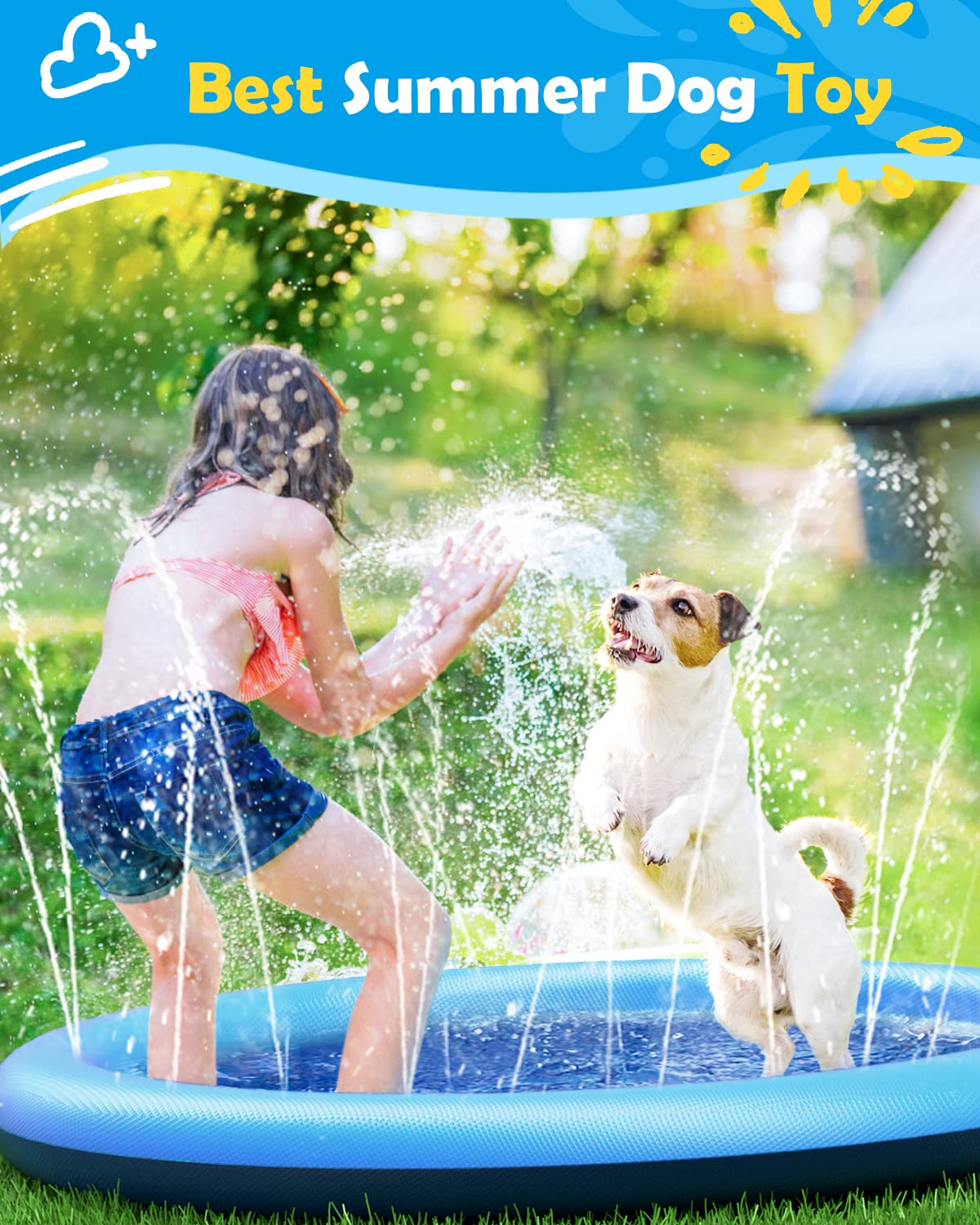 Honden Splash Pad Dikke Sprink - Outdoor Rug Waterproof recensie en prijs