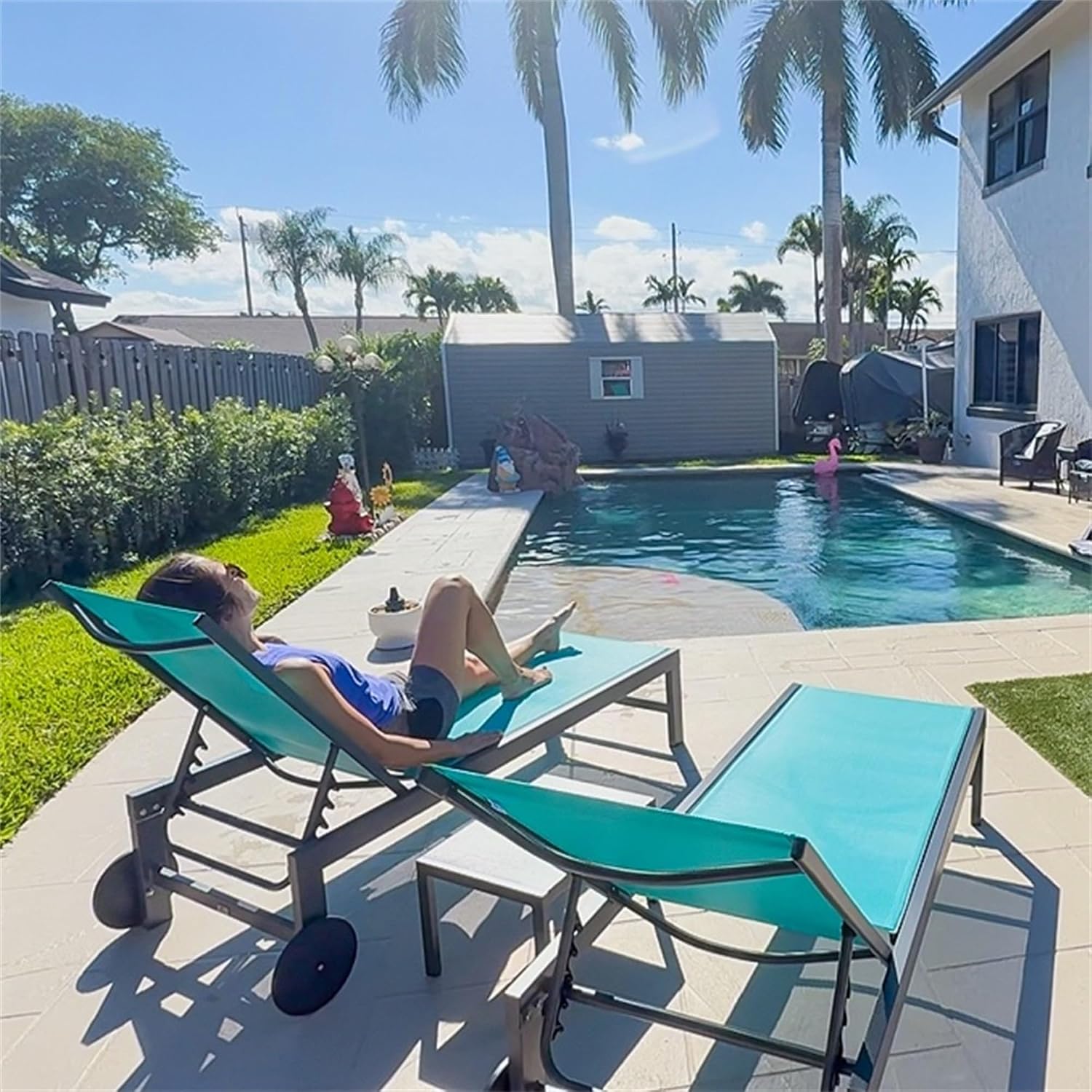 Zwembadstoel met wielen, kleur - Outdoor Furniture Quick Dry recensie en prijs