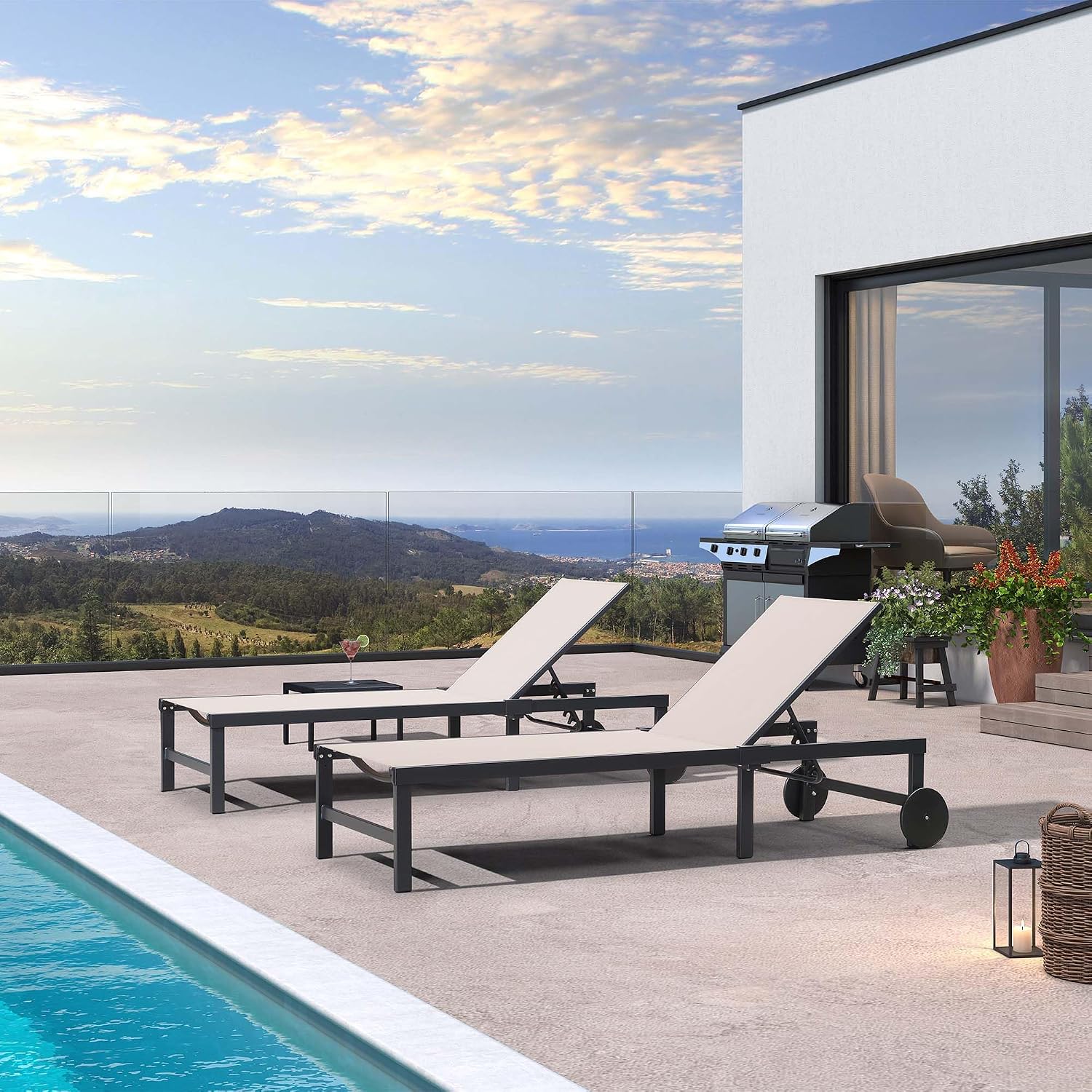 Buitenstoelenset met wielen en - Outdoor Furniture Quick Dry recensie en prijs