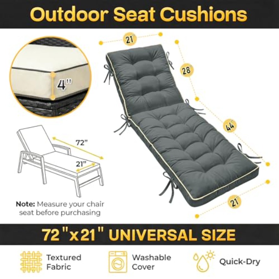 x21 Opvouwbaar ligbedkussen sn - Outdoor Furniture Quick Dry recensie en prijs