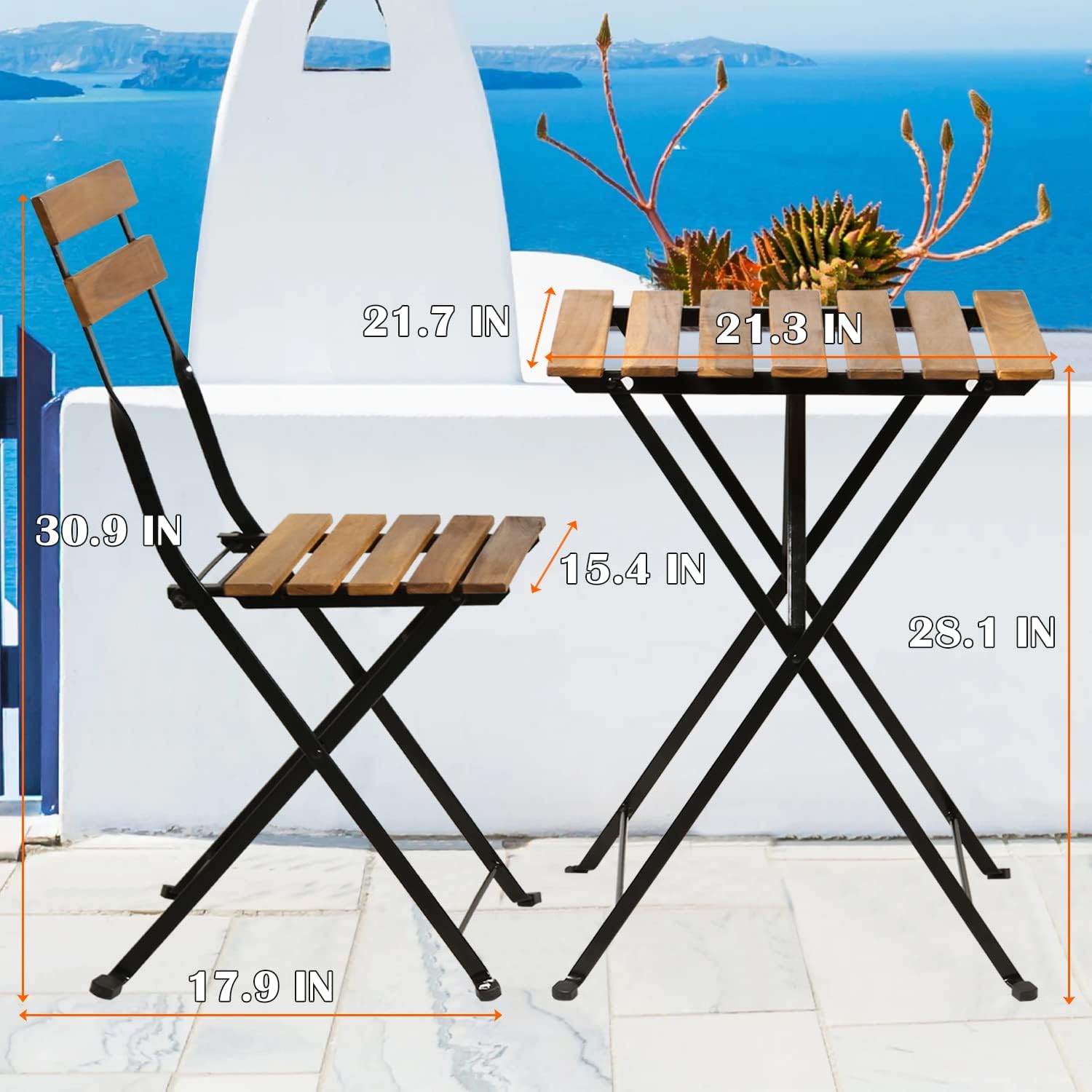Natuurhouten 3-delige opvouwba - Outdoor Furniture One Piece recensie en prijs