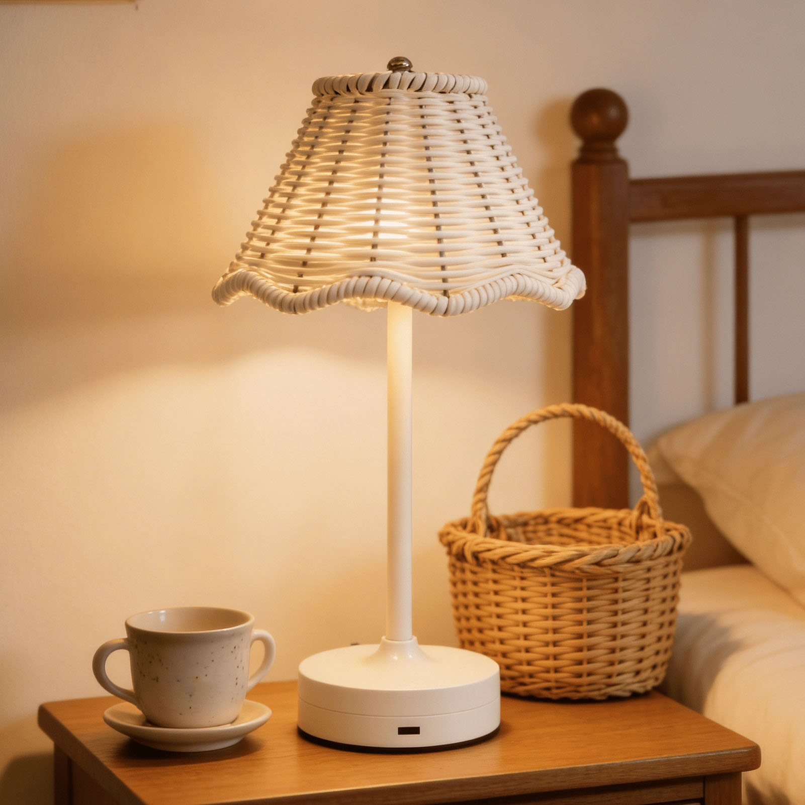 LED Vintage Rotan Tafellamp 3  - Outdoor Furniture Cafe recensie en prijs