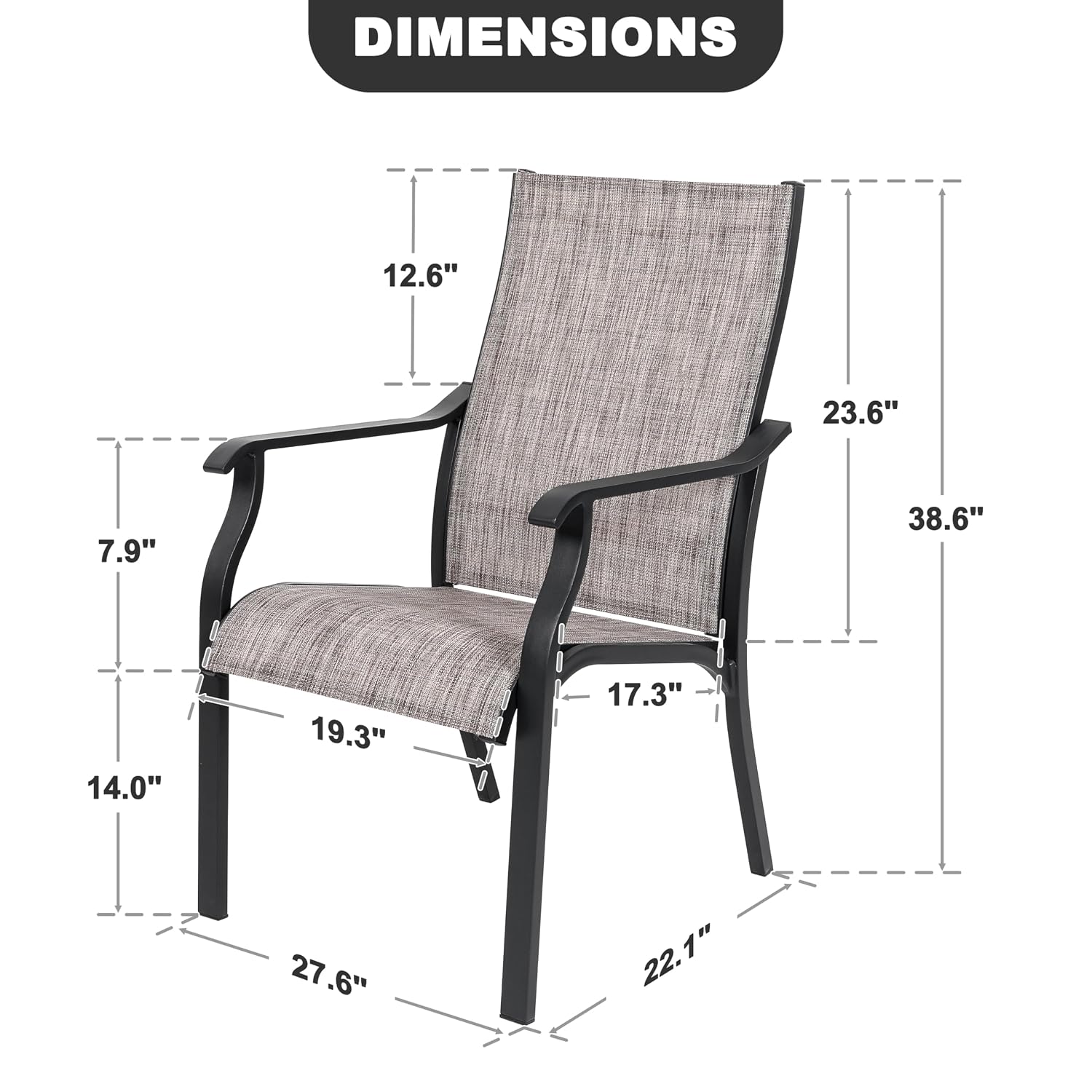 Buitenstoel 2 stuks, textiel e - Outdoor Furniture Quick Dry recensie en prijs