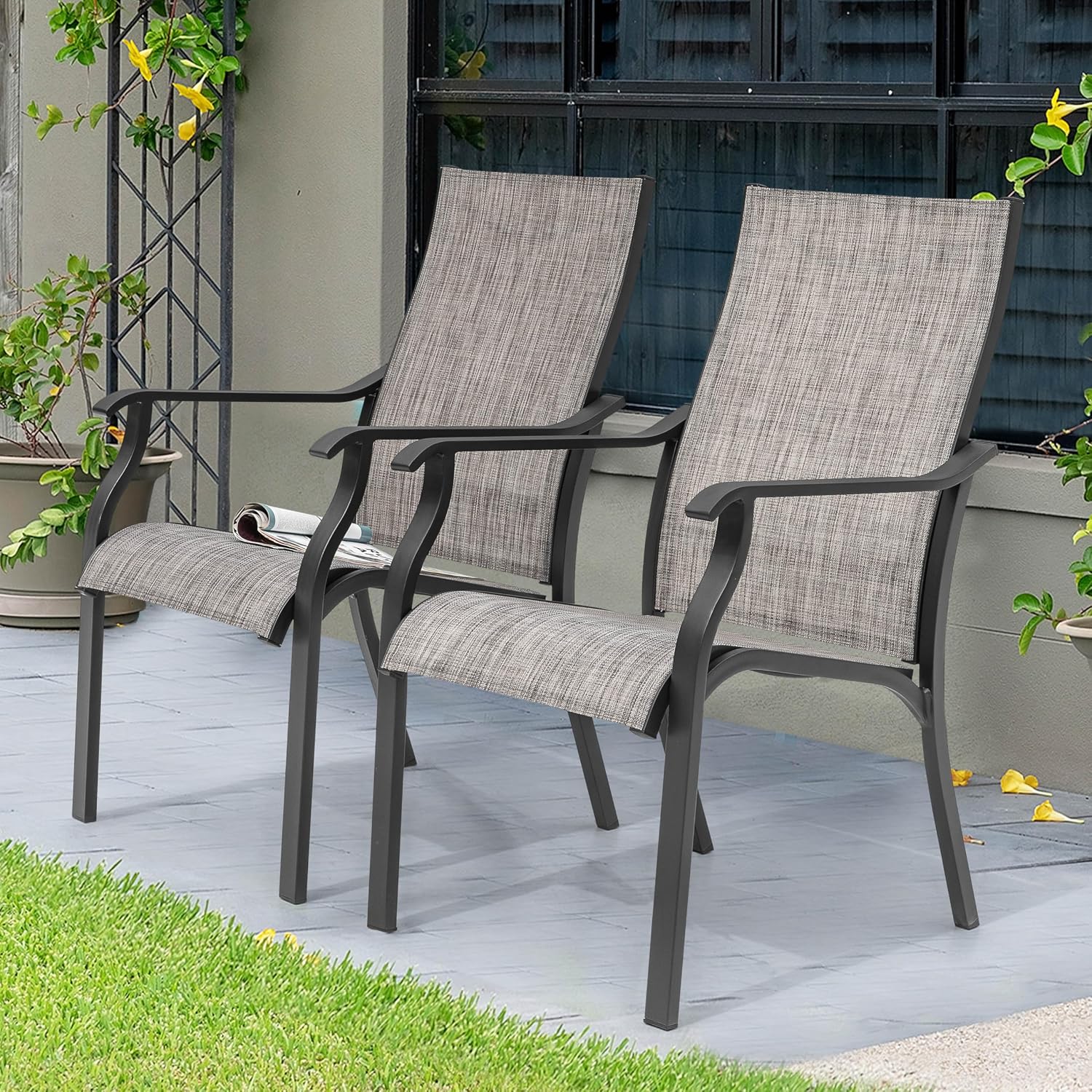 Buitenstoel 2 stuks, textiel e - Outdoor Furniture Quick Dry recensie en prijs