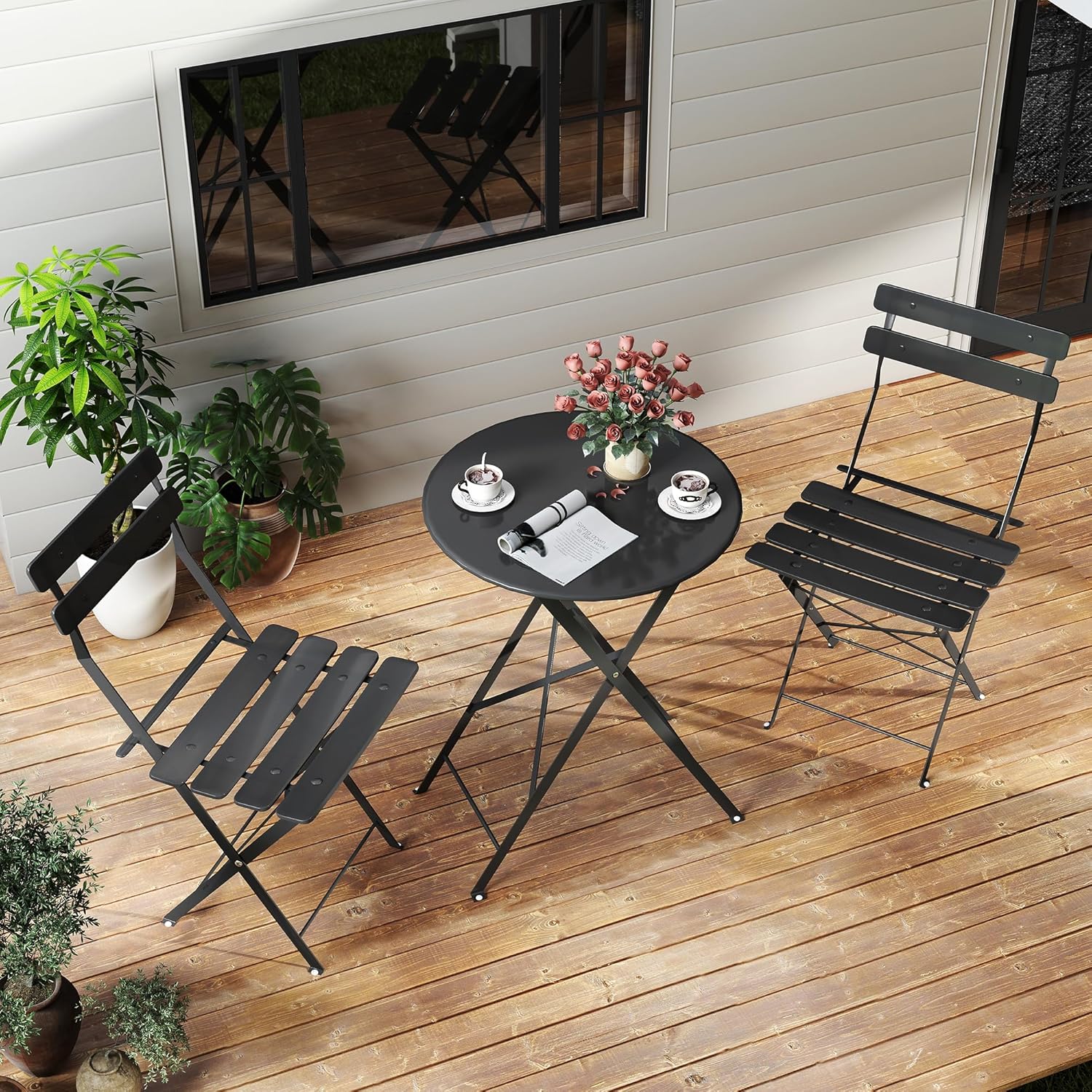 Ruimtebesparende zwarte 3-deli - Outdoor Furniture One Piece recensie en prijs
